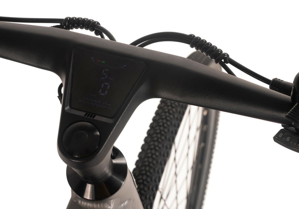 E-citybike 28 Zoll Stahlgrau - Silberfarben, MODERN, Metall (180/70/100cm)