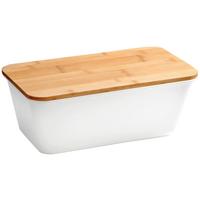 Brotkasten Weiß L: 36 cm - Weiß, Basics, Holz/Kunststoff (36/21/15cm) - Kesper