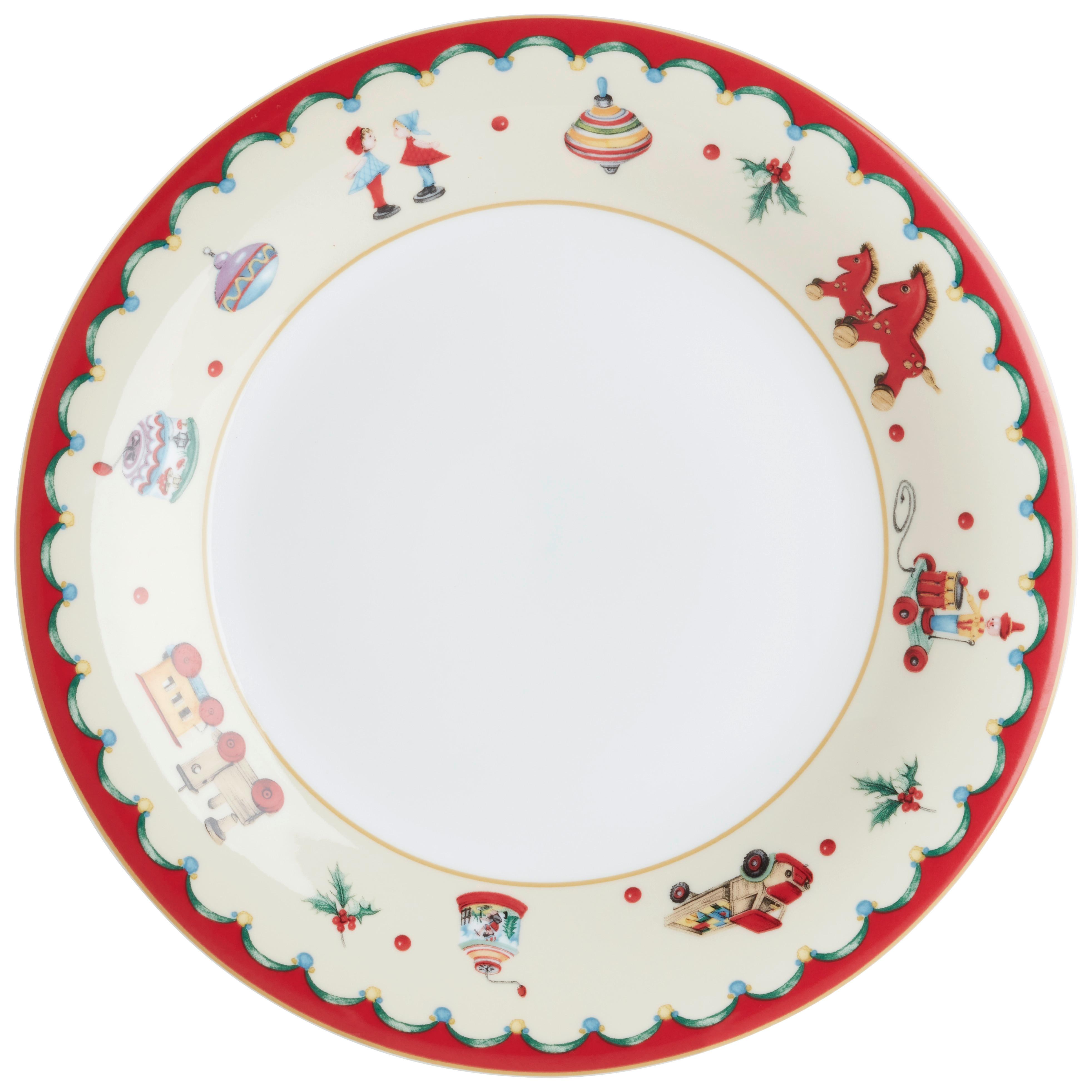 Mělký talíŕ XMAS - bílá/červená, Konvenční, keramika (27/2,5cm) - Mömax