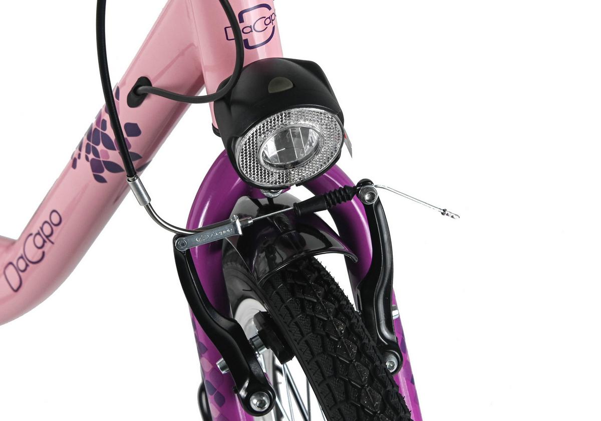 Dacapo Kinderfahrrad Rosa - Pink, Basics, Metall