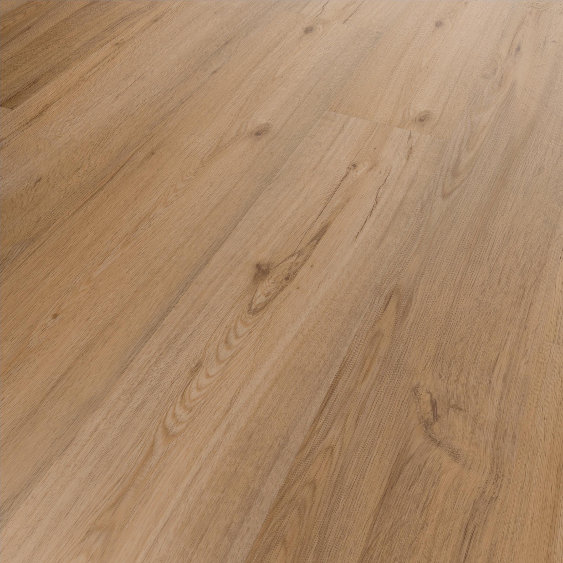 Designboden Eichefarben Landhausdiele Stärke 2,5mm - Eichefarben, Basics, Kunststoff (121.9/18.4/0.25cm)