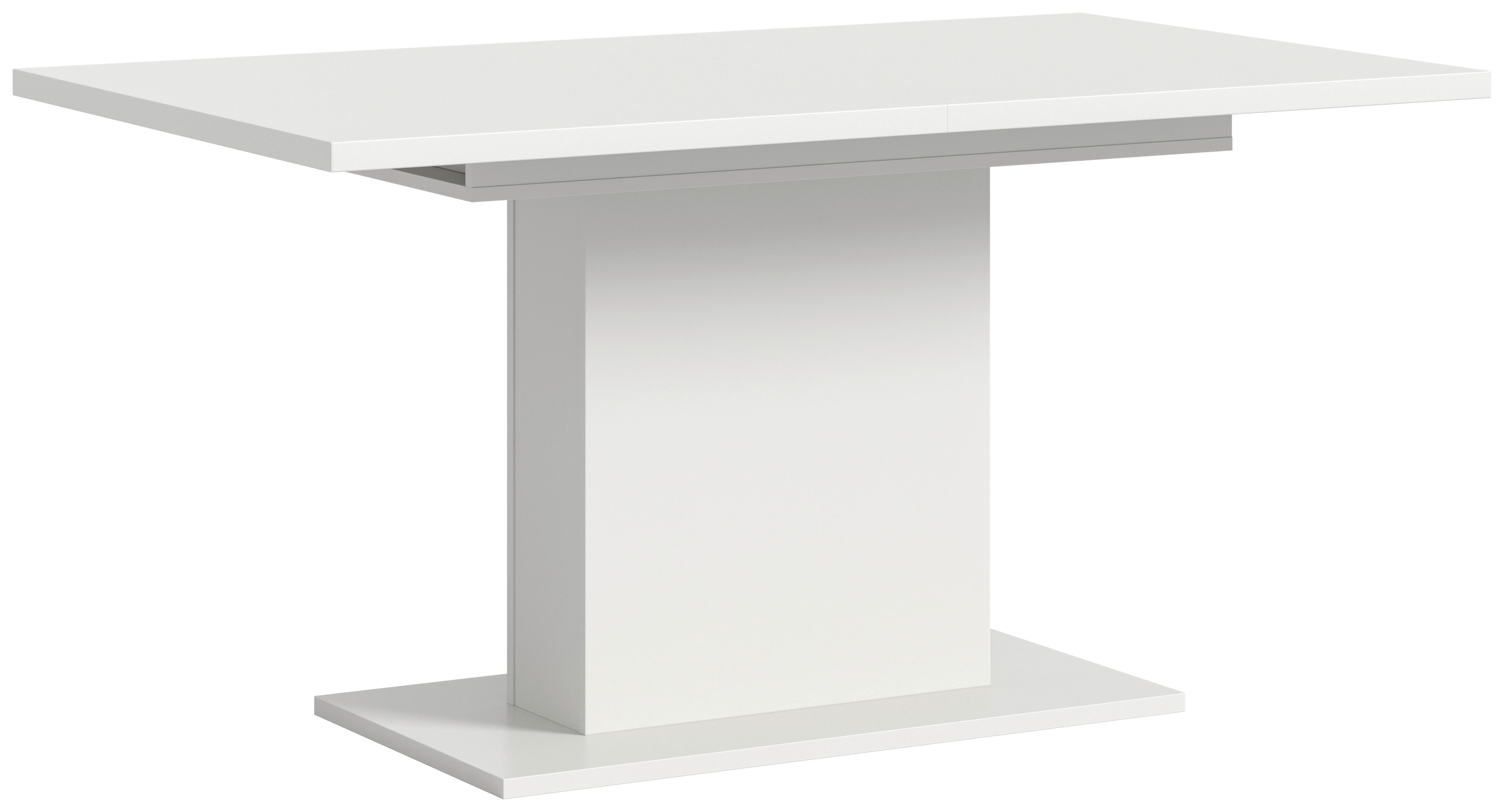 Ausziehtisch Marlon 150 Az Melamin Weiß, B:150-190 cm - Weiß, KONVENTIONELL, Holzwerkstoff (150-190/90/76cm)