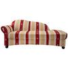 Ottomane Torello Rot - Wengefarben/Rot, KONVENTIONELL, Textil (86/84/190cm) - Livetastic