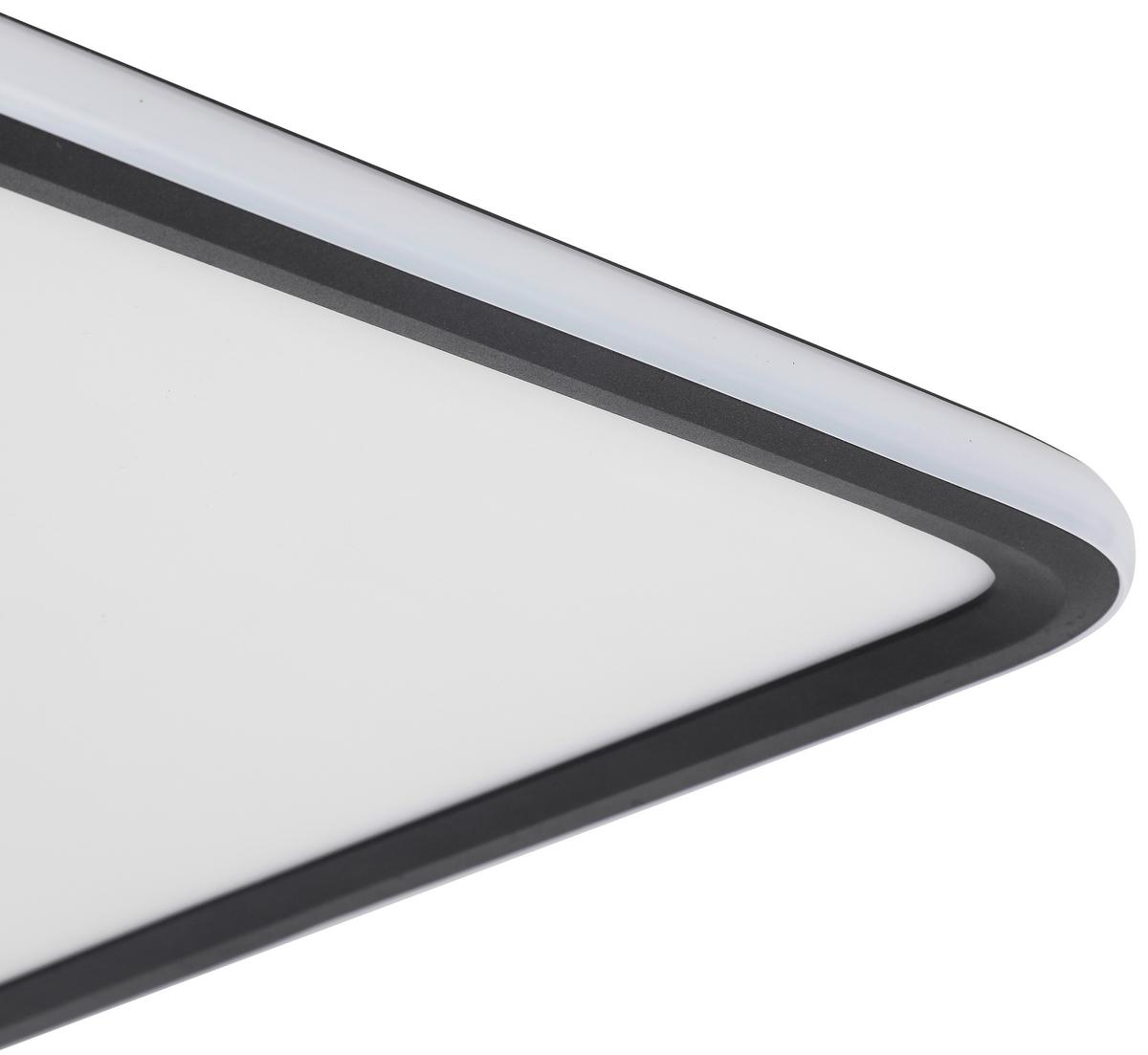 LED-stropné svietidlo MIYU - čierna/biela, Modern, kov/plast (45/45/5,5cm) - Bessagi Home