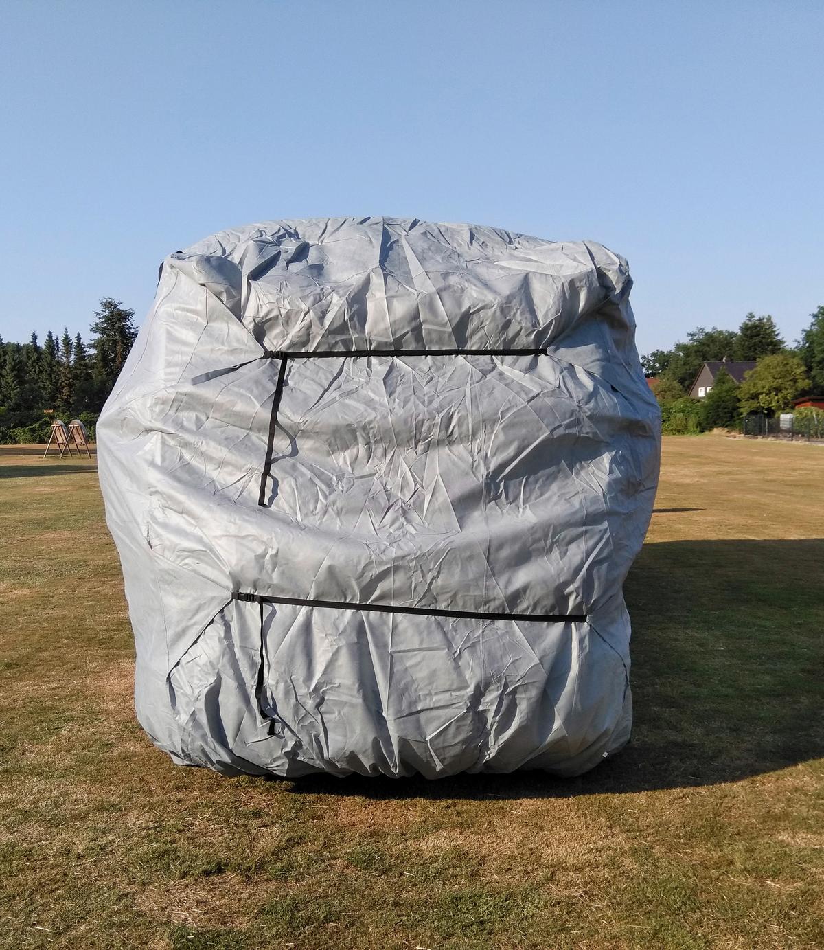 Schutzplane Abdeckplane für Wohnmobil Gr. L Grau - Grau, Basics, Kunststoff (235/275/870cm)