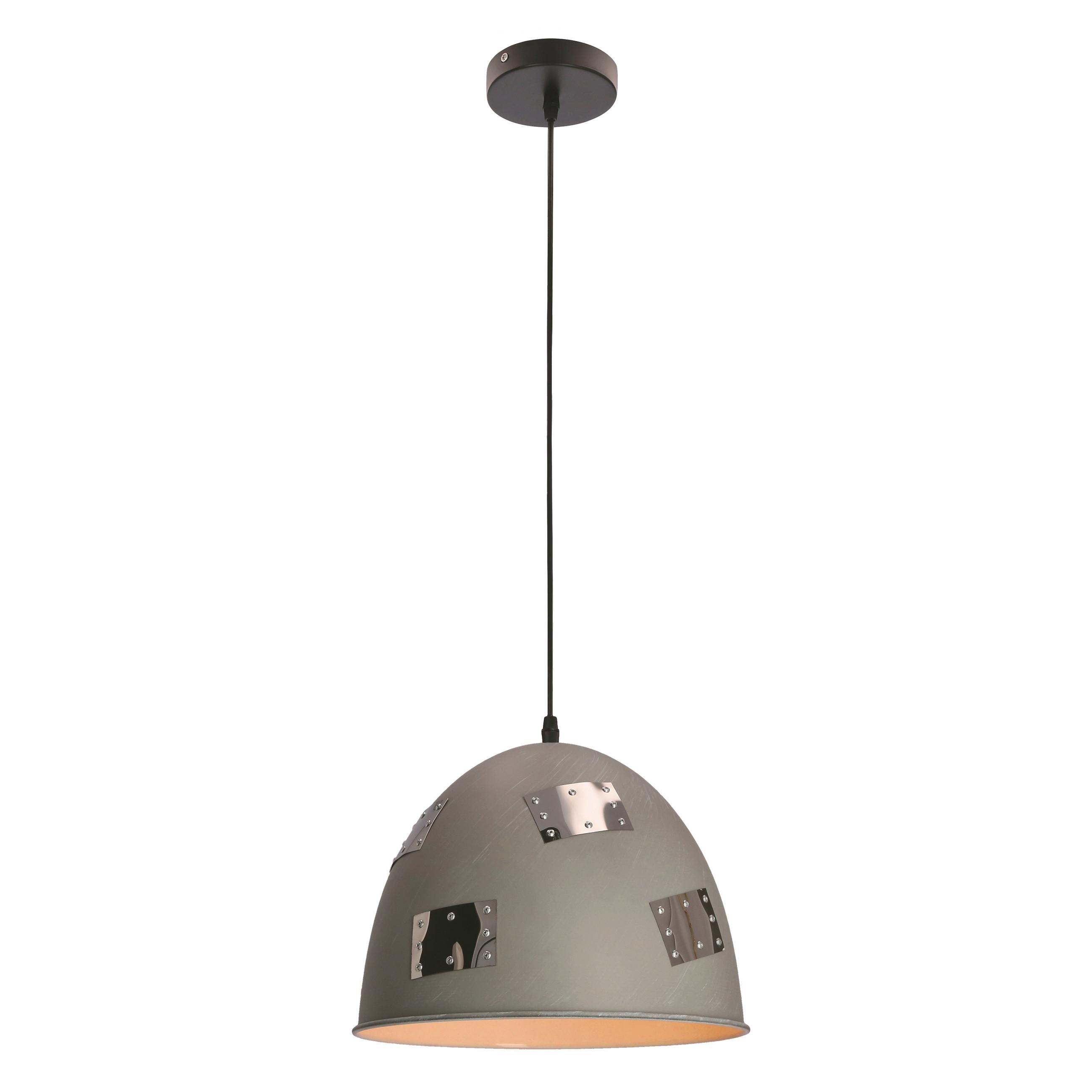 Pendelleuchte 31-43160 Patch - Chromfarben/Grau, Design, Metall (30/30/135cm)
