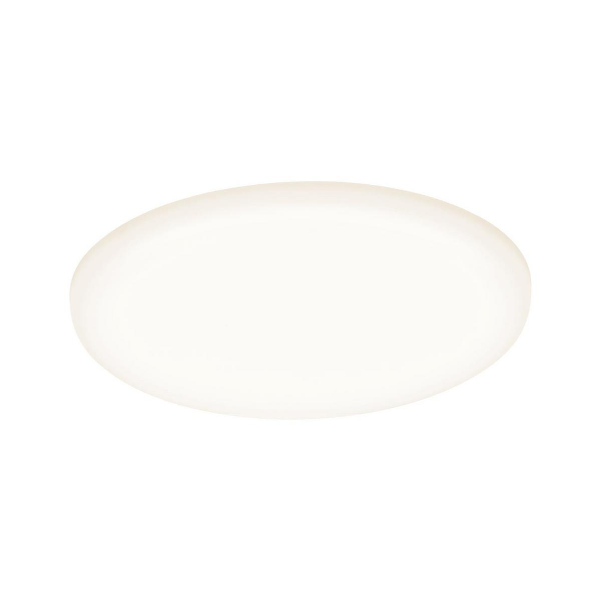 LED-Paneel Ø 12,5 cm Rund - Weiß, Basics, Kunststoff (12,5/1cm) - Paulmann