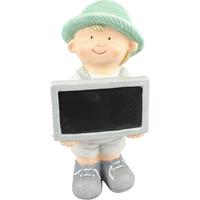 Gyerek Díszfigura Liam - fekete/szürke, Konventionell, kő (19,5/16/39cm) - Luca Bessoni