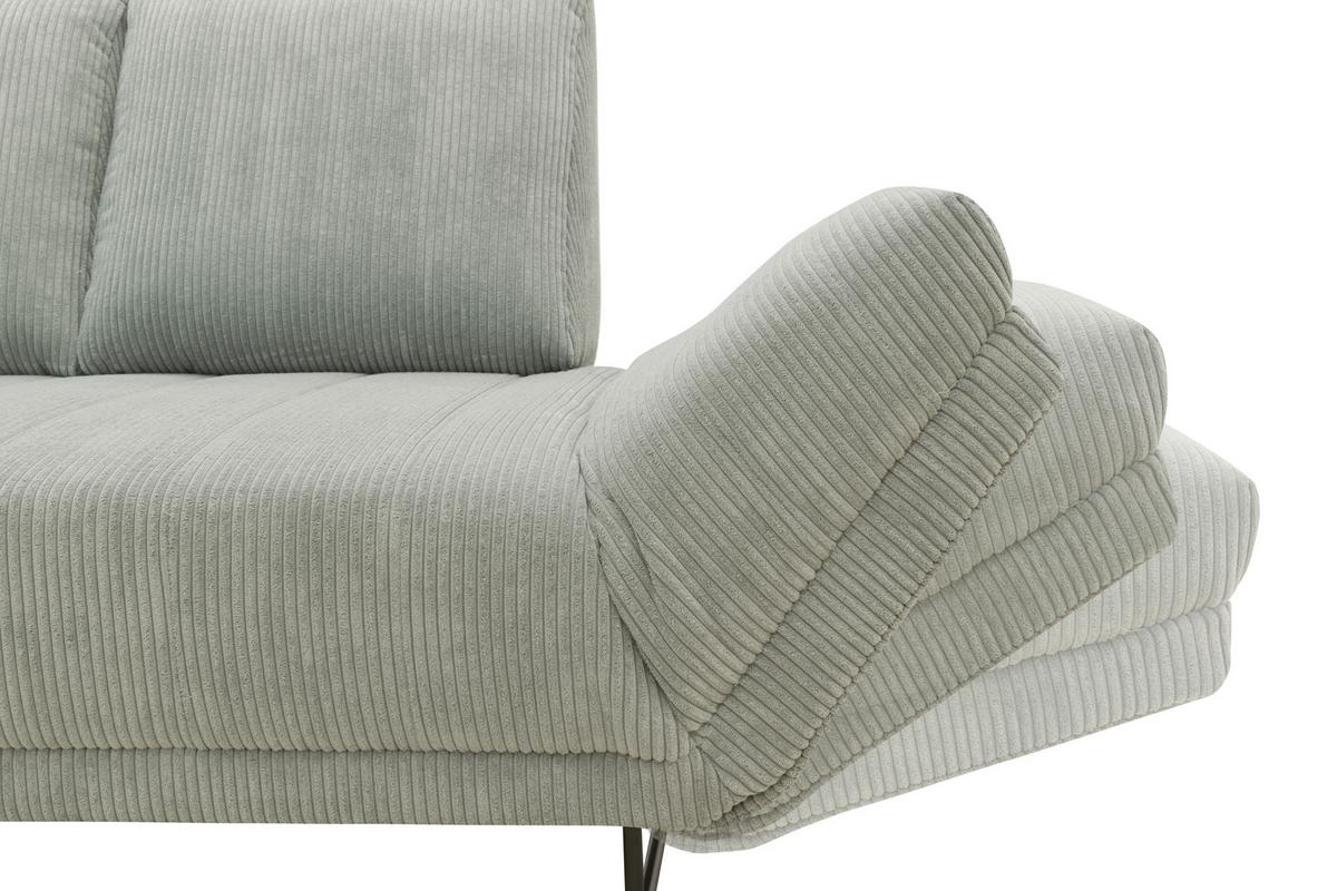 Schlafsofa Dunkelgrün B: 210 cm - Dunkelgrün/Schwarz, Design, Textil (210/95/97cm) - MID.YOU