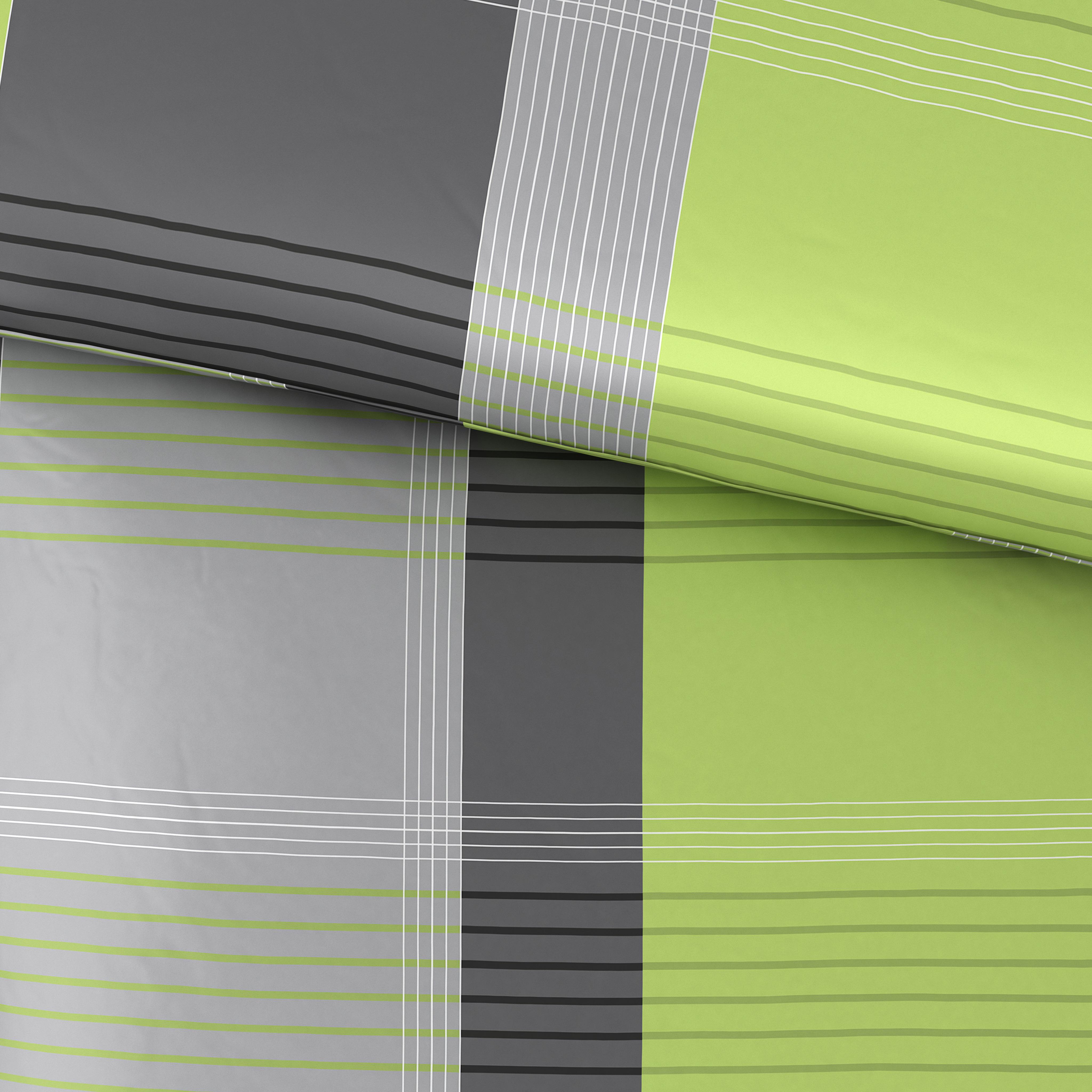 Luca Bessoni Satin Bettwäsche 140x200 cm Beatrix Baumwolle Grün