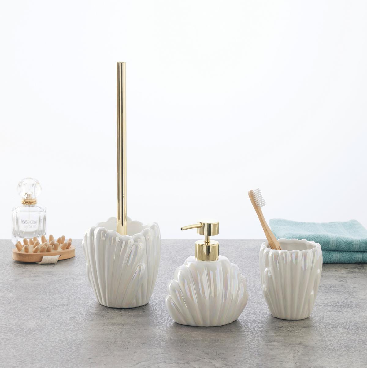 Dávkovač mydla ARIELLE - perleťová, Modern, plast/keramika (12/8,2/14cm) - Mömax
