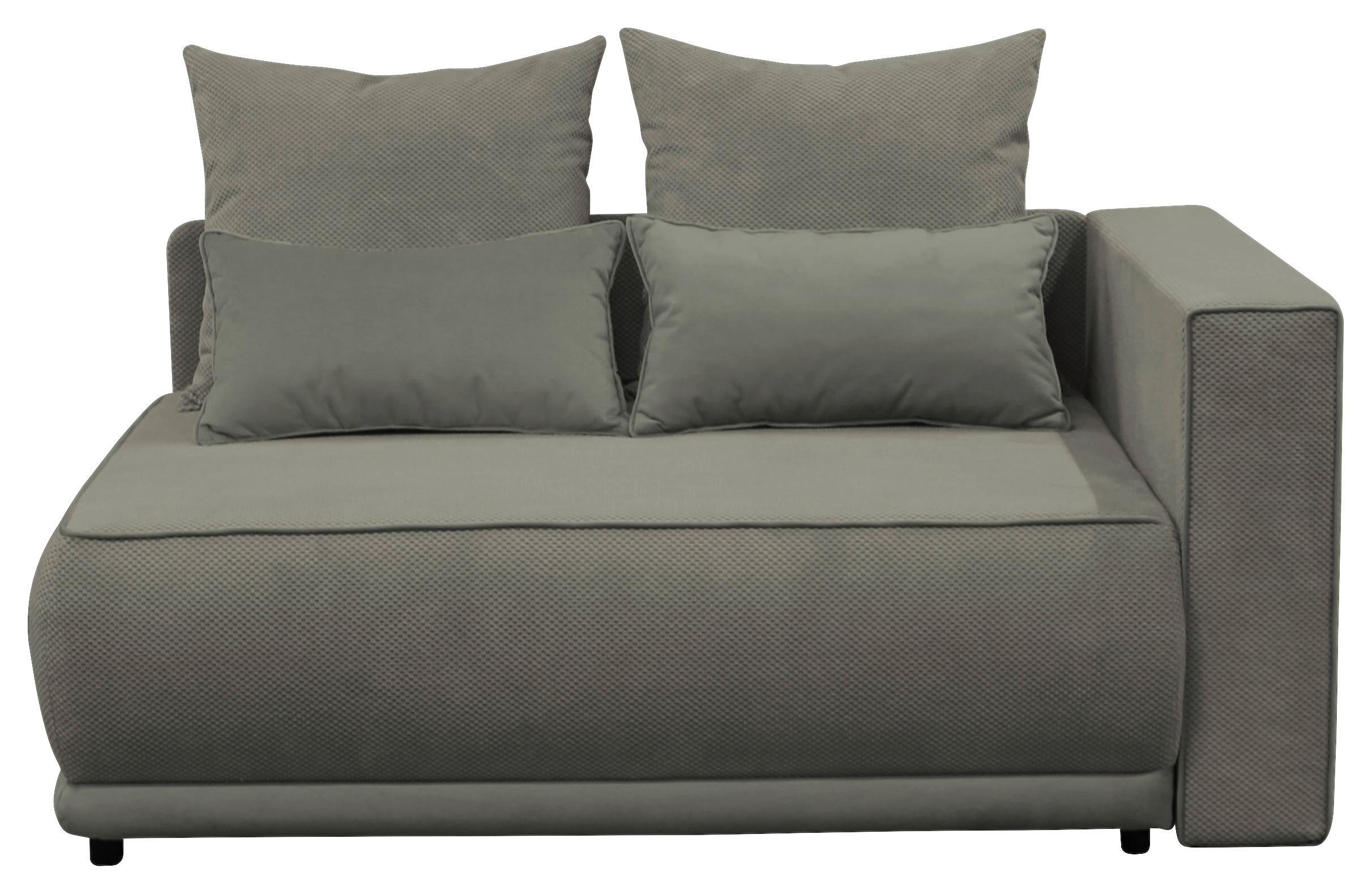 Récamiere Iga Re Dunkelgrau B: 168 Cm - Dunkelgrau/Rosa, Design, Textil (168/73/99cm) - MID.YOU