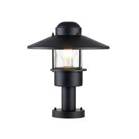 Sockelleuchte Klampenborg-Ped-Bk - Schwarz, KONVENTIONELL, Glas/Metall (27.5/31.8cm) - Elstead Lighting