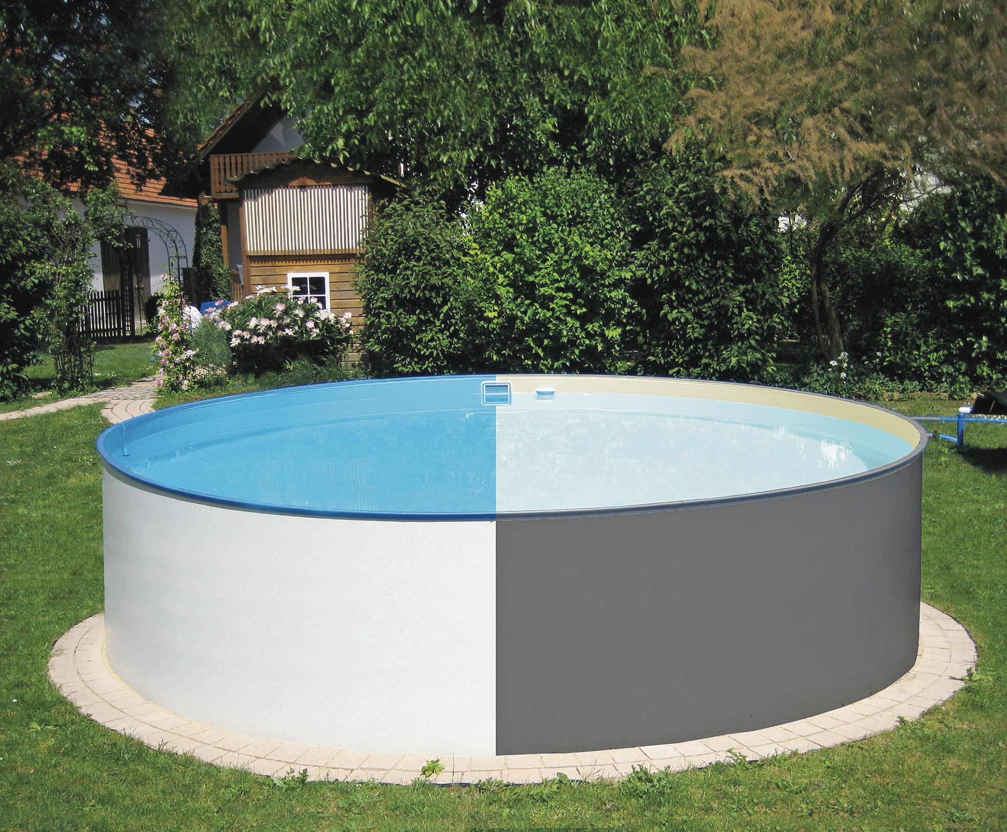 Stahlwandpool-set Rund Steely Mit Leiter Und Pumpe D:  350cm