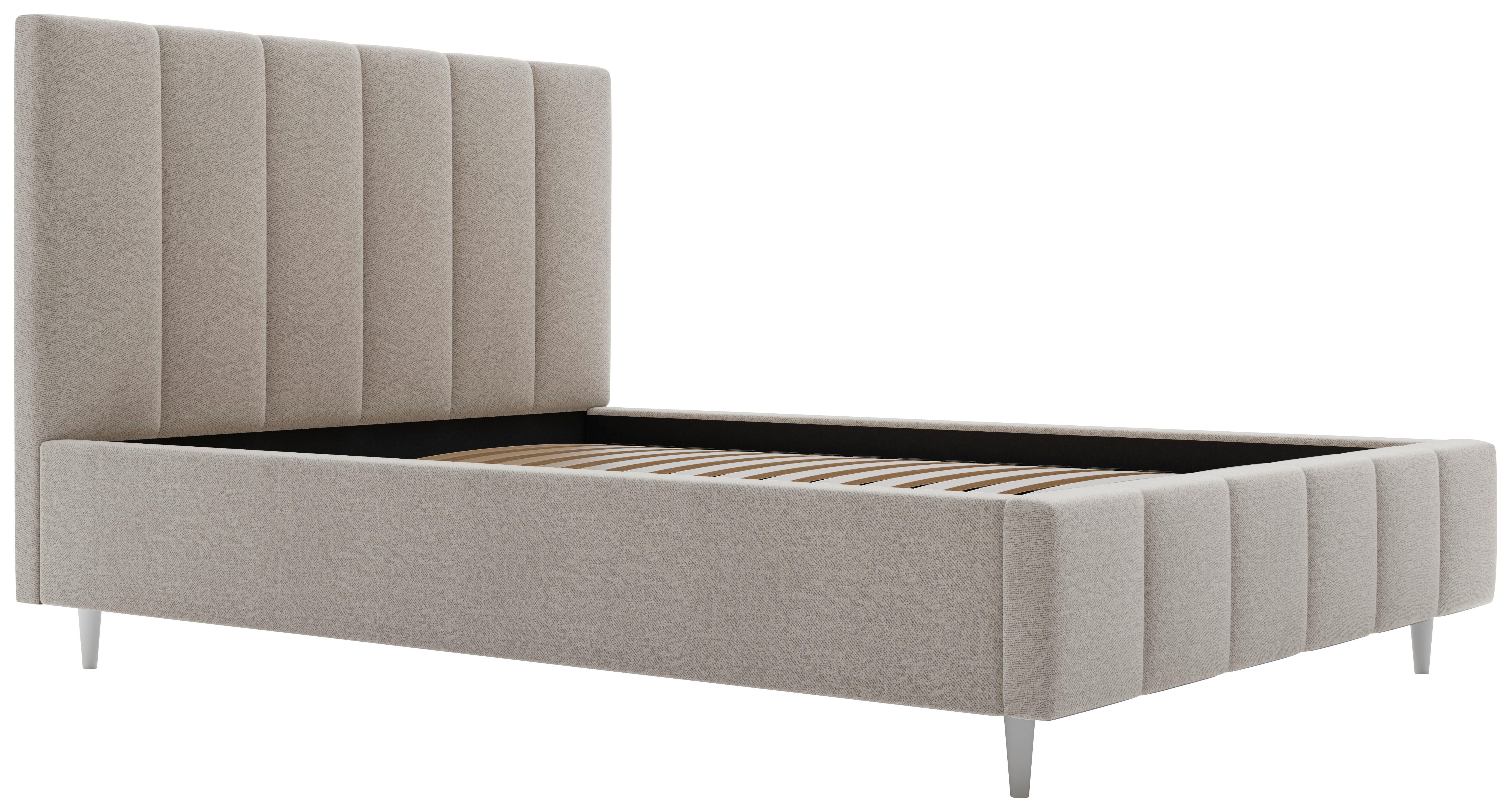 Polsterbett Talera Loft creme 140x200 cm - Buchefarben/Creme, KONVENTIONELL, Holz/Textil (140/200cm)