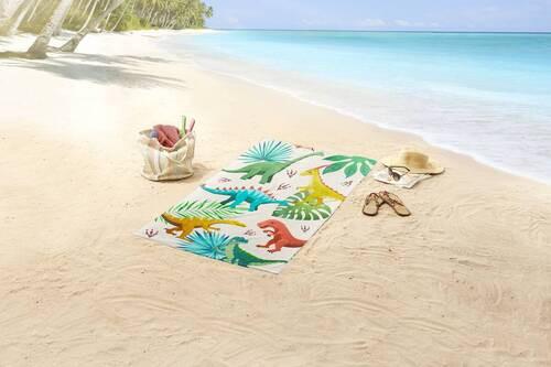 Strandtuch Dinos Multicolor 75x150 Cm - Multicolor, Trend, Textil (75/150cm)