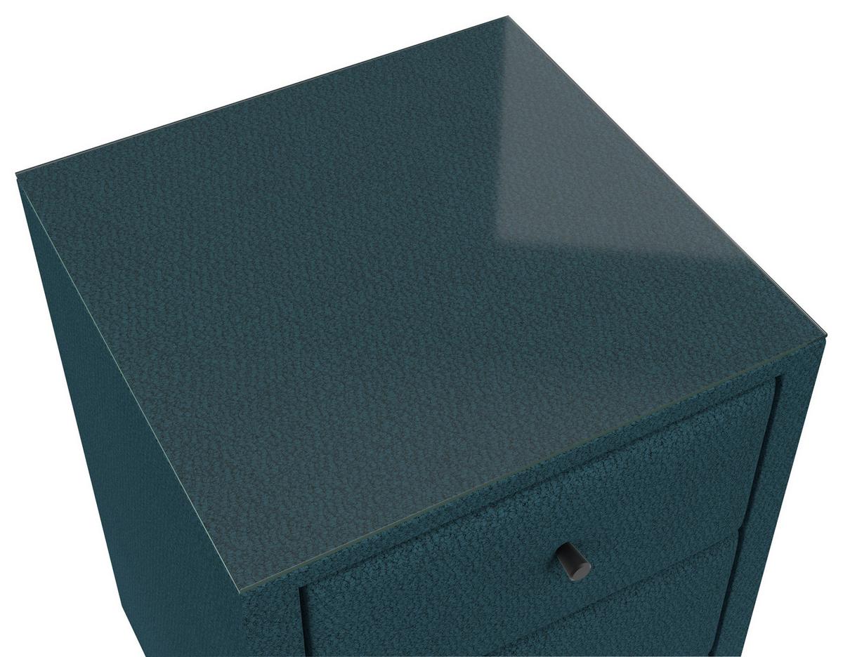 Nachtkästchen Carmen Türkis H: 68 Cm - Türkis, KONVENTIONELL (52/68/48,5cm) - James Wood