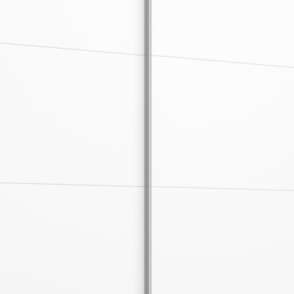 Schwebetürenschrank 226cm Belluno, Weiß Dekor - Weiß, MODERN, Holzwerkstoff (226/230/62cm) - Rauch Möbel