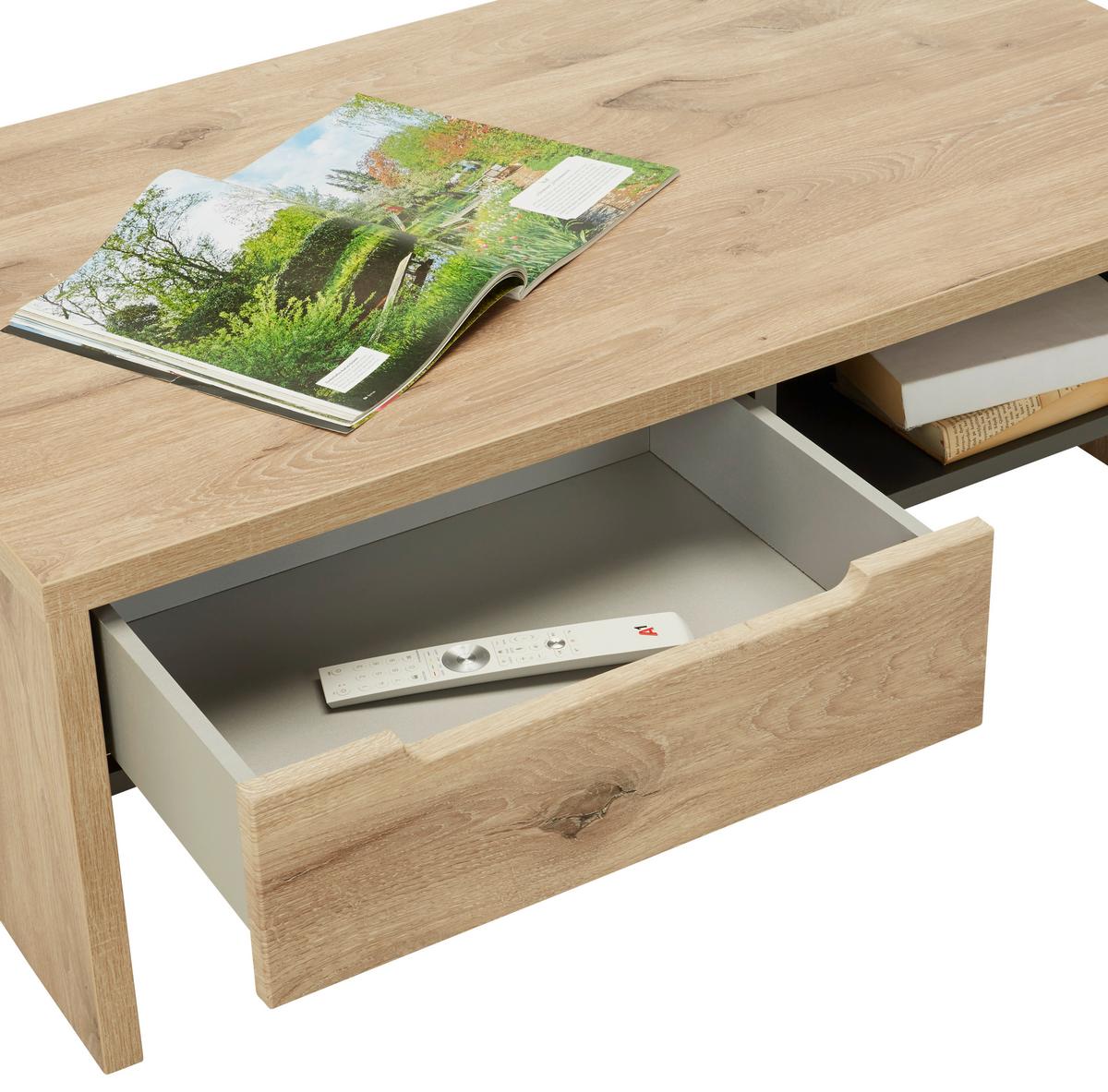 KONFERENČNÍ STOLEK BELLANO - barvy dubu, Moderní, kompozitní dřevo (110/65/41cm) - Mömax