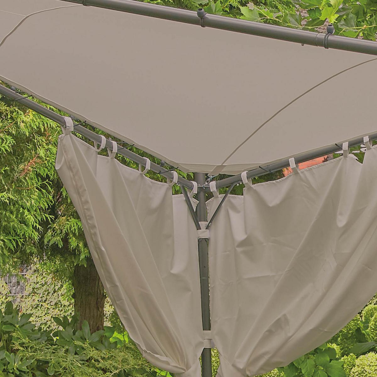 Seitenteile Berlino 400x256cm 2er-Set - Grau, KONVENTIONELL, Textil (400/256cm) - Siena Garden