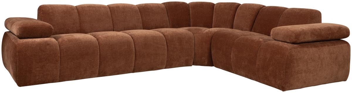 Ecksofa Mojo Rostfarben S: 310x230 Cm - Rostfarben, Design, Textil (310/230cm) - Livetastic