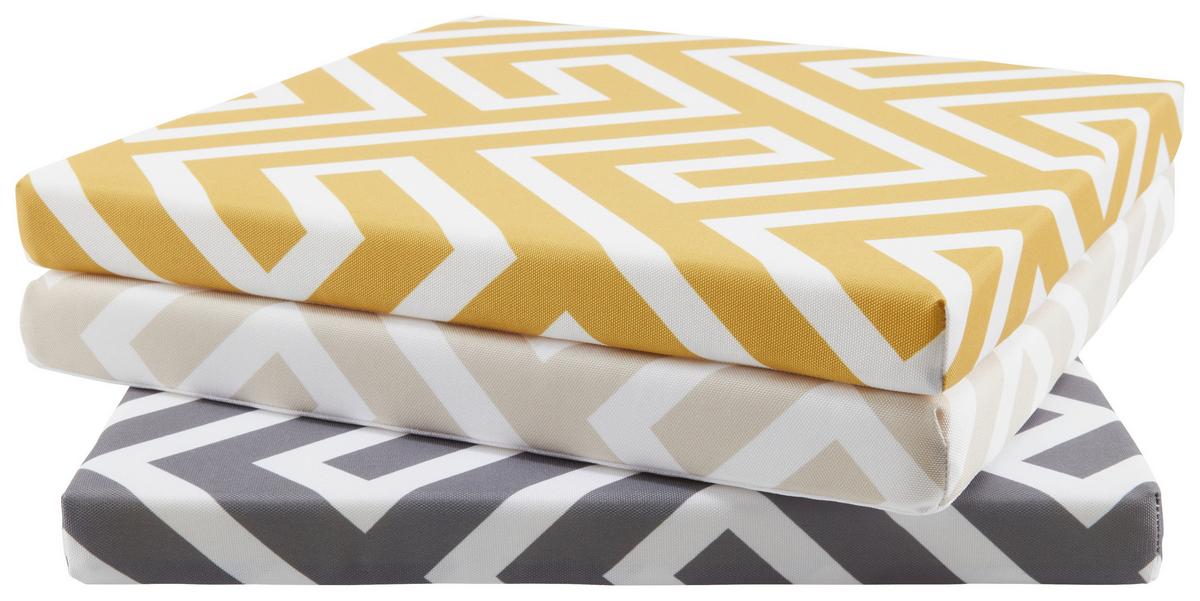 Gartensitzkissen Ibiza - Anthrazit, MODERN, Textil (40/40/4cm) - Luca Bessoni