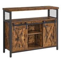 Kommode B: 100 Cm Braun/schwarz - Schwarz/Braun, Trend, Holzwerkstoff/Metall (100/80/33cm) - Boxxx