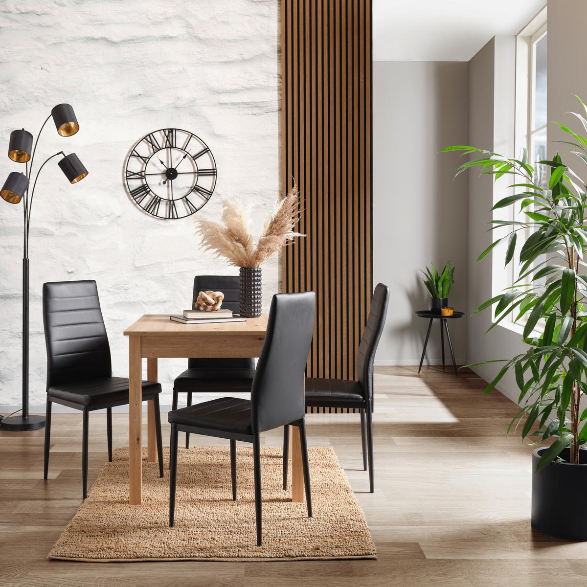 Esstisch Brick 80 - Eiche Artisan, KONVENTIONELL, Holzwerkstoff (80/76/80cm)