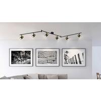 Strahler 57850-6 - Dunkelgrau/Schwarz, Basics, Kunststoff/Metall (180cm) - Globo