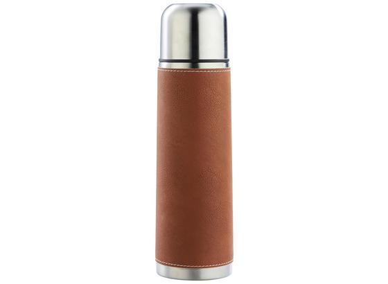 Isolierflasche Clemens - Hellbraun/Silberfarben, KONVENTIONELL, Metall (28,3/8/8cm) Isolierflasche Clemens - Hellbraun/Silberfarben, KONVENTIONELL, Metall (28,3/8/8cm)