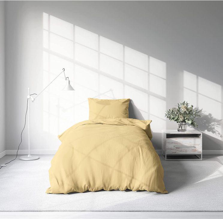 Ložní Prádlo Premium Žlutá - žlutá, Moderní, textil (140/200cm)