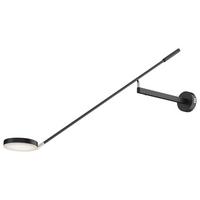 Wandleuchte Fad - Schwarz, Basics, Kunststoff/Metall (12/11/100cm) - MAYTONI