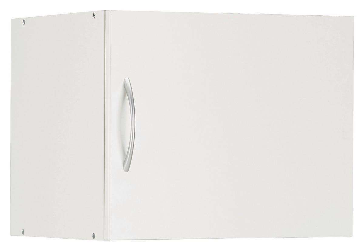 NADSTAVEC NA SKRIŇU MRK - biela/hliníková, Konventionell, kompozitné drevo/plast (50/40/40cm) - Mömax