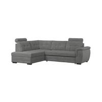 Ecksofa mit Schlaffunktion Falco new Braun 183x251 cm - Schwarz/Braun, KONVENTIONELL, Textil (183/251cm) - Ondega
