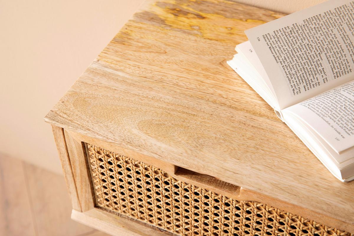 Nachtkästchen Naturfarben, B: 40 Cm - Naturfarben/Braun, LIFESTYLE, Holz (40/60/30cm) - MID.YOU