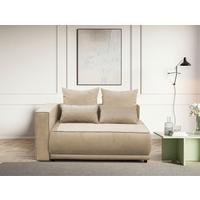 Récamiere Iga Li Creme B: 168 cm - Creme/Schwarz, Design, Textil (168/73/99cm) - MID.YOU