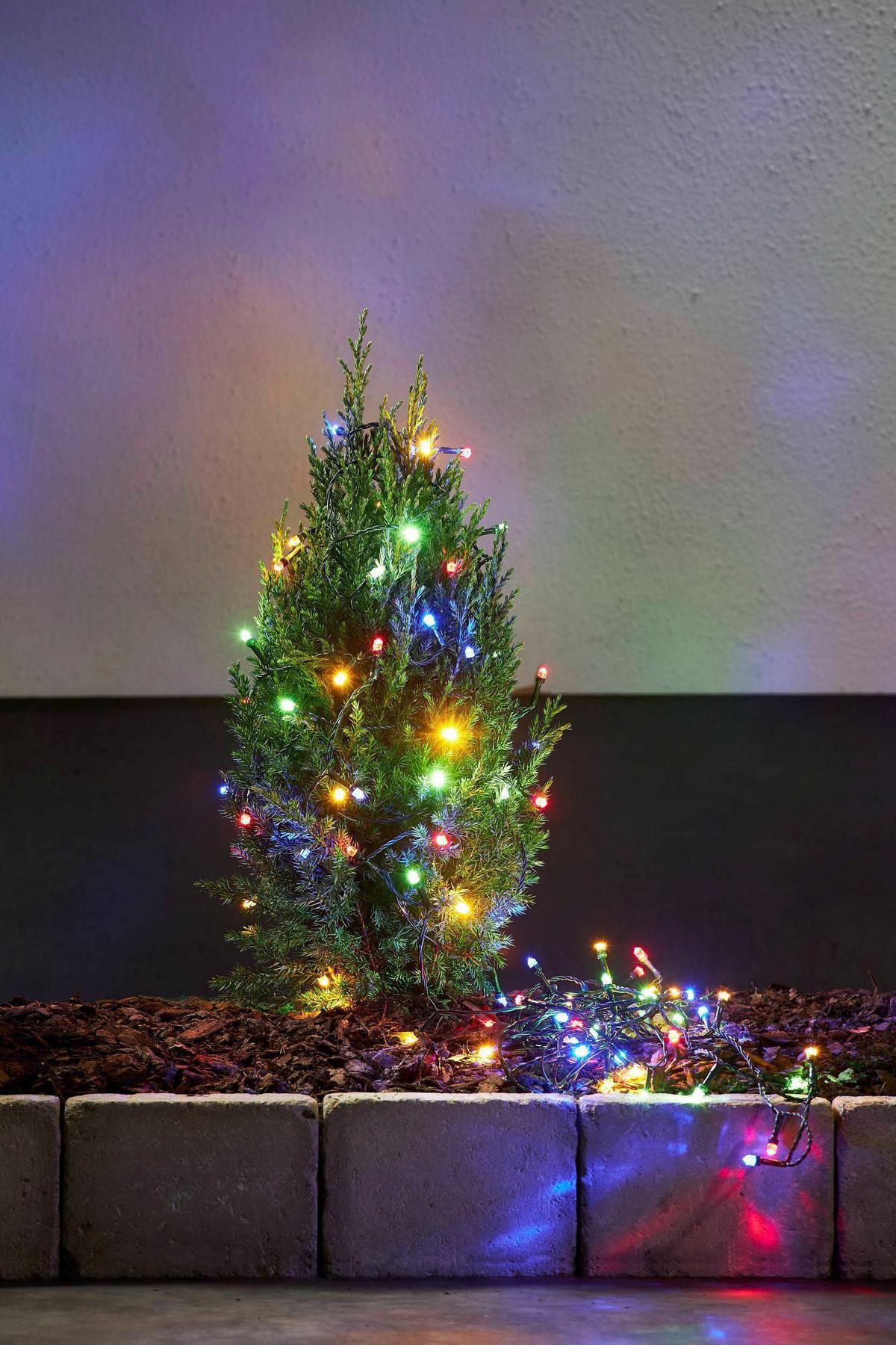 Lichterkette 411337 LED-Lichterkette - Multicolor/Schwarz, Basics, Kunststoff (750cm) - Eglo