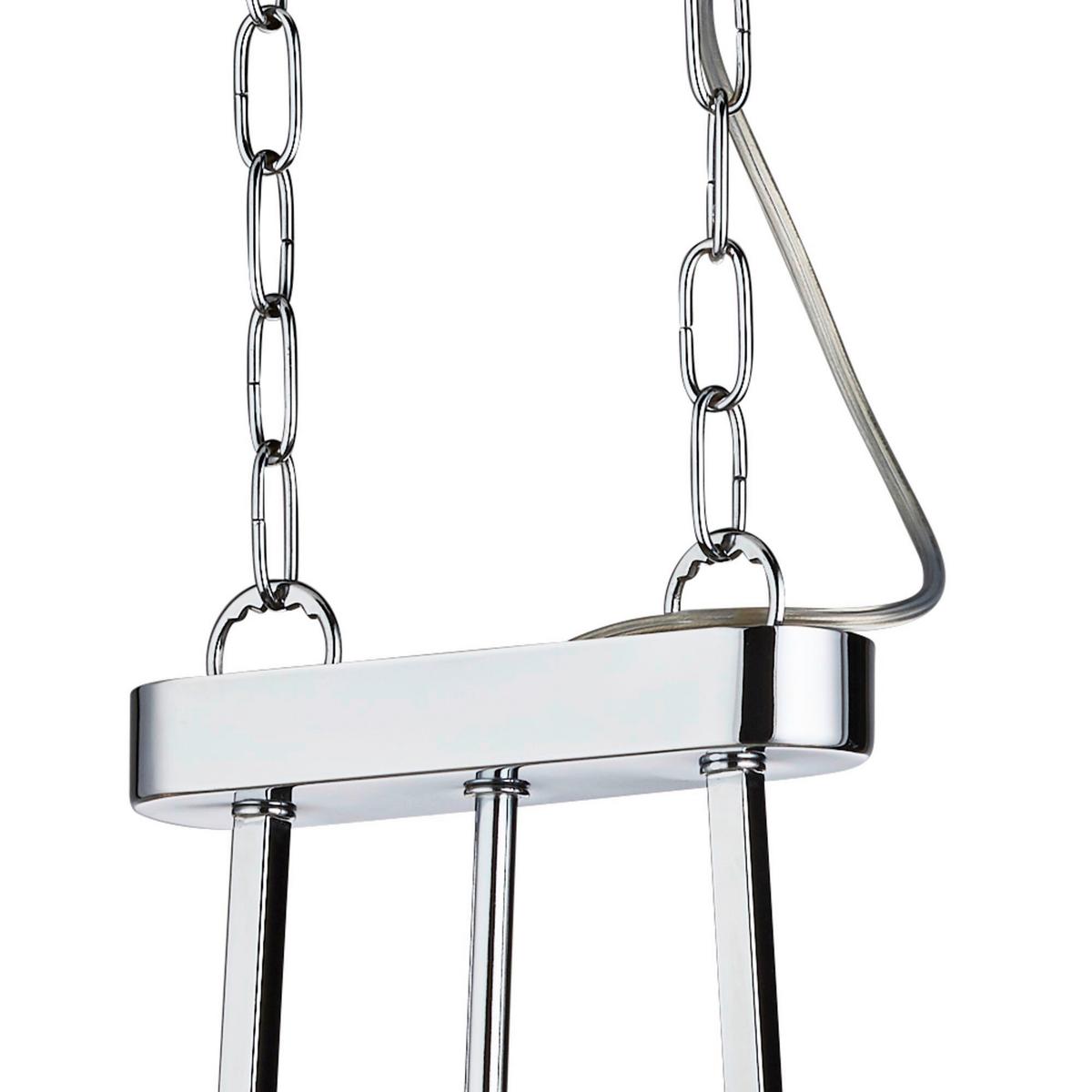 Kristall-Hängeleuchte Victoria 8095-5cc - Chromfarben, Design, Glas/Metall (78/150/30cm)