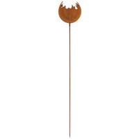 Gartenstecker H: Ca. 98cm, Friedger - Rostfarben, KONVENTIONELL, Metall (98cm) - Luca Bessoni