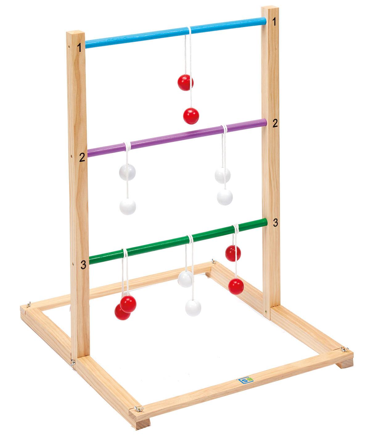 Schießspiel Leiter Golf Multicolor - Multicolor, Basics, Holz (75/60/50cm)