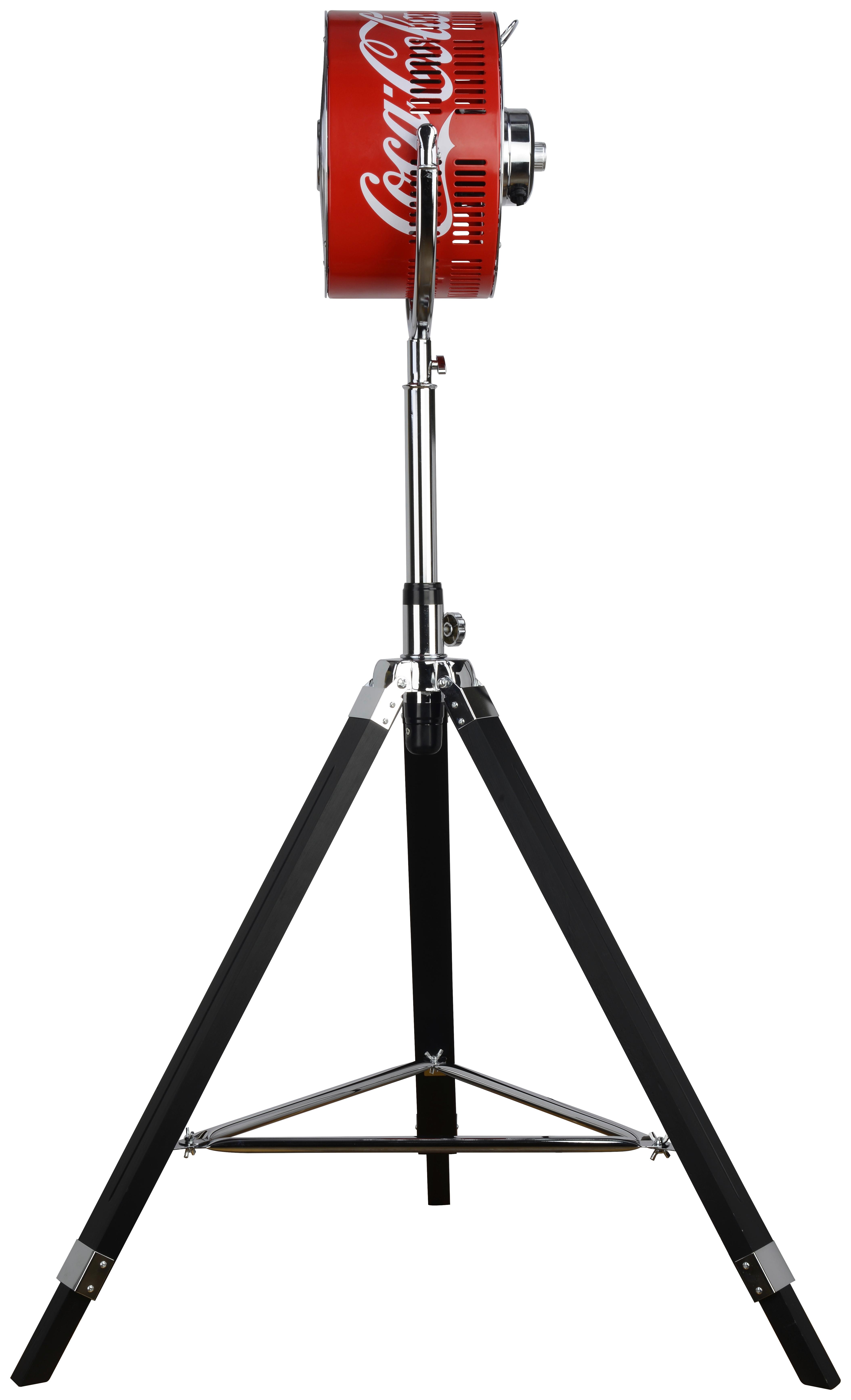 Standventilator 74 W Coolfan XL Coca Cola Look 3 Stufen - Rot/Schwarz, Basics, Holz/Metall (70/135/70cm)