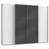 Schwebetürenschrank B: 300 cm Level 36c Grau/Weiß - Weiß/Grau, MODERN, Holzwerkstoff (300/236/65cm) - MID.YOU