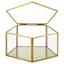 Dekobox Adriana Klar/goldfarben - zlatá/číre, kov/sklo (15,5cm) - Modern Living Dekobox Adriana Klar/goldfarben - zlatá/číre, kov/sklo (15,5cm) - Modern Living