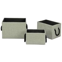 Sada úložných boxů MARS - béžová, Moderní, karton/textil - Mömax