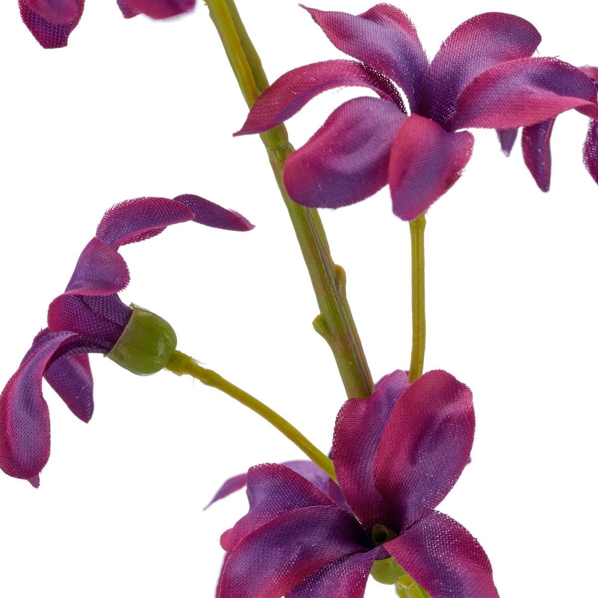 Dekoračná vetvička DEUTZIENZWEIG I -PAZ- - lila/zelená, Basics, kov/textil (73cm) - Mömax