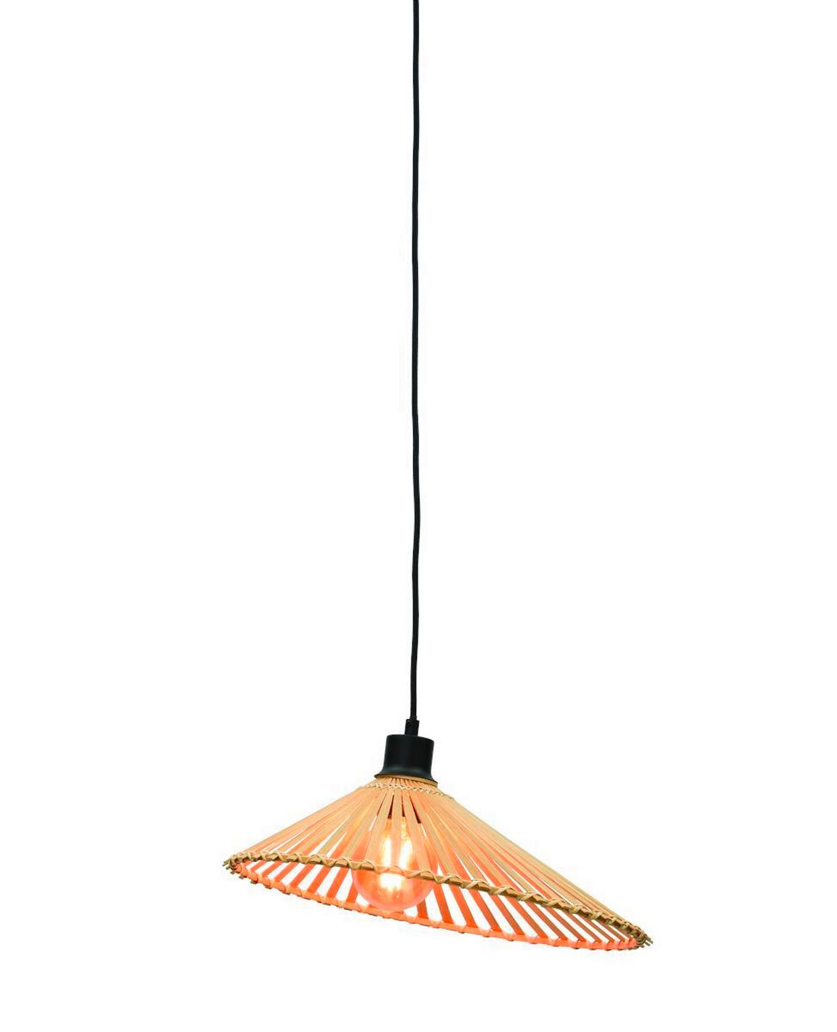 Hängeleuchte Bromo/h40/n - Naturfarben, Trend, Holz (40/11cm) - Good & Mojo