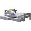 Bett Bennet Hellgrau Inkl. Bettladen, 90x200 Cm - Hellgrau, MODERN, Holz (90/200cm) - MID.YOU