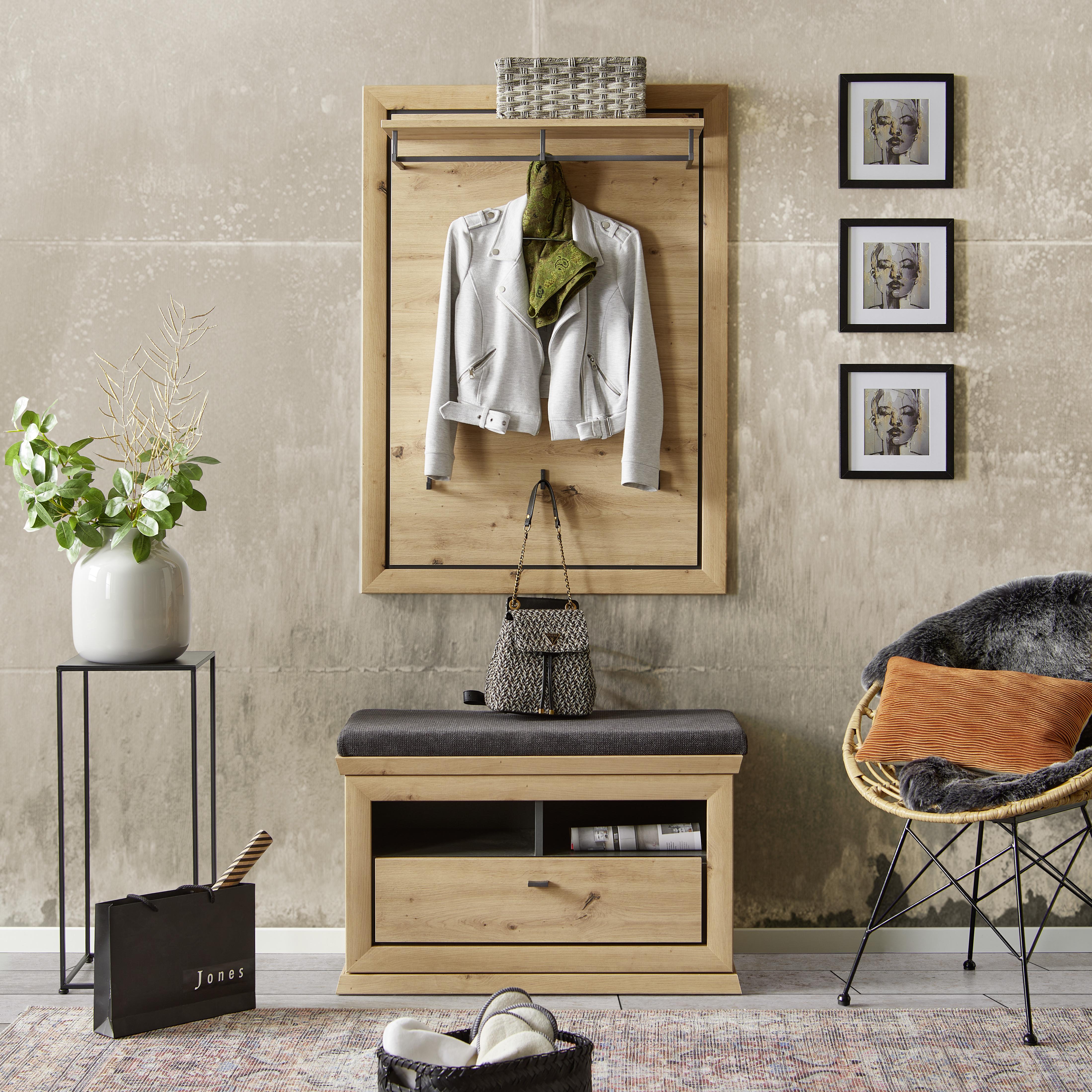 Sitzkissen Harvey - Grau, MODERN, Textil (85,2/5/38,5cm)