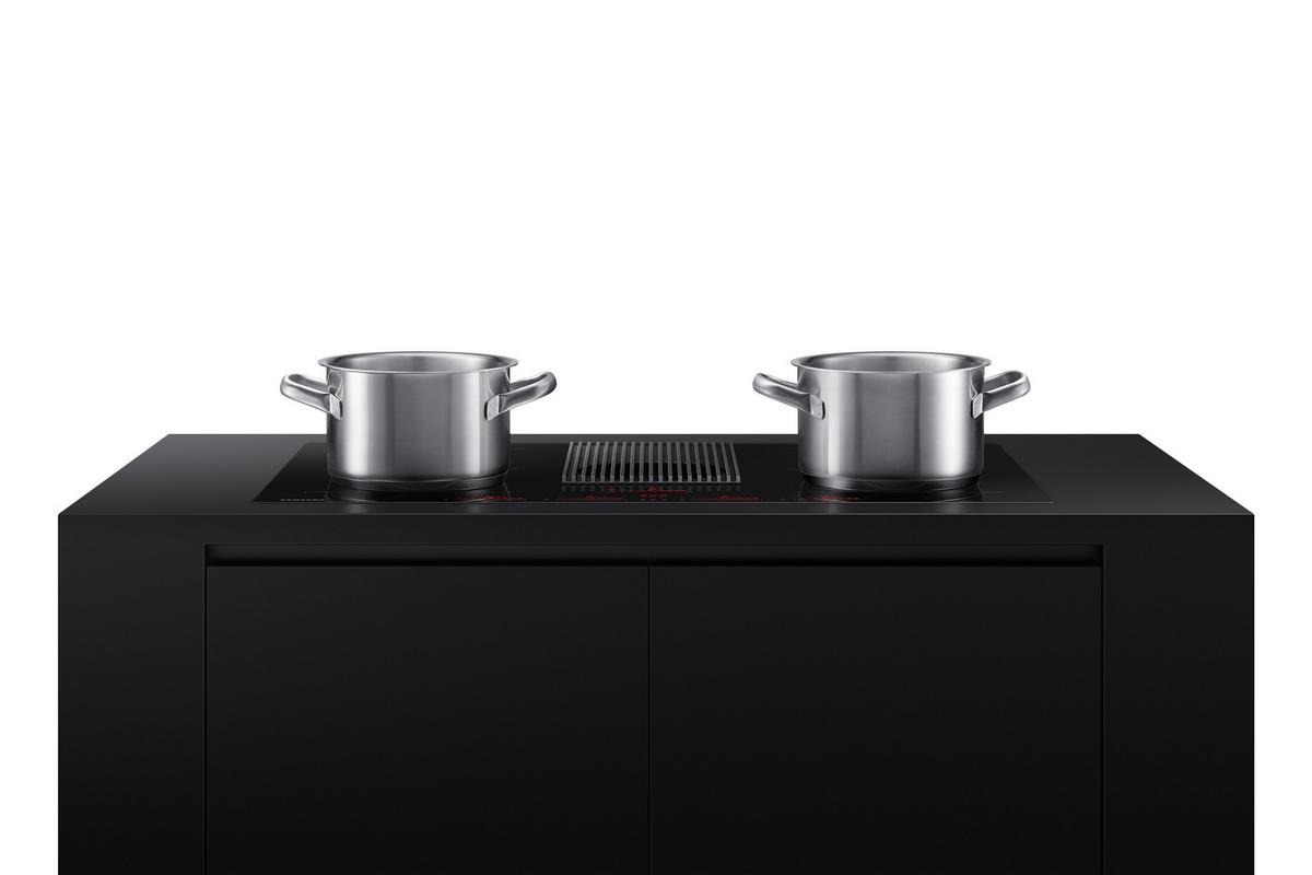 Kochfeld-Dunstabzug-Kombi Nz84t9747vk/Ur - Schwarz, MODERN, Glas/Kunststoff (83/21,1/51,5cm) - Samsung