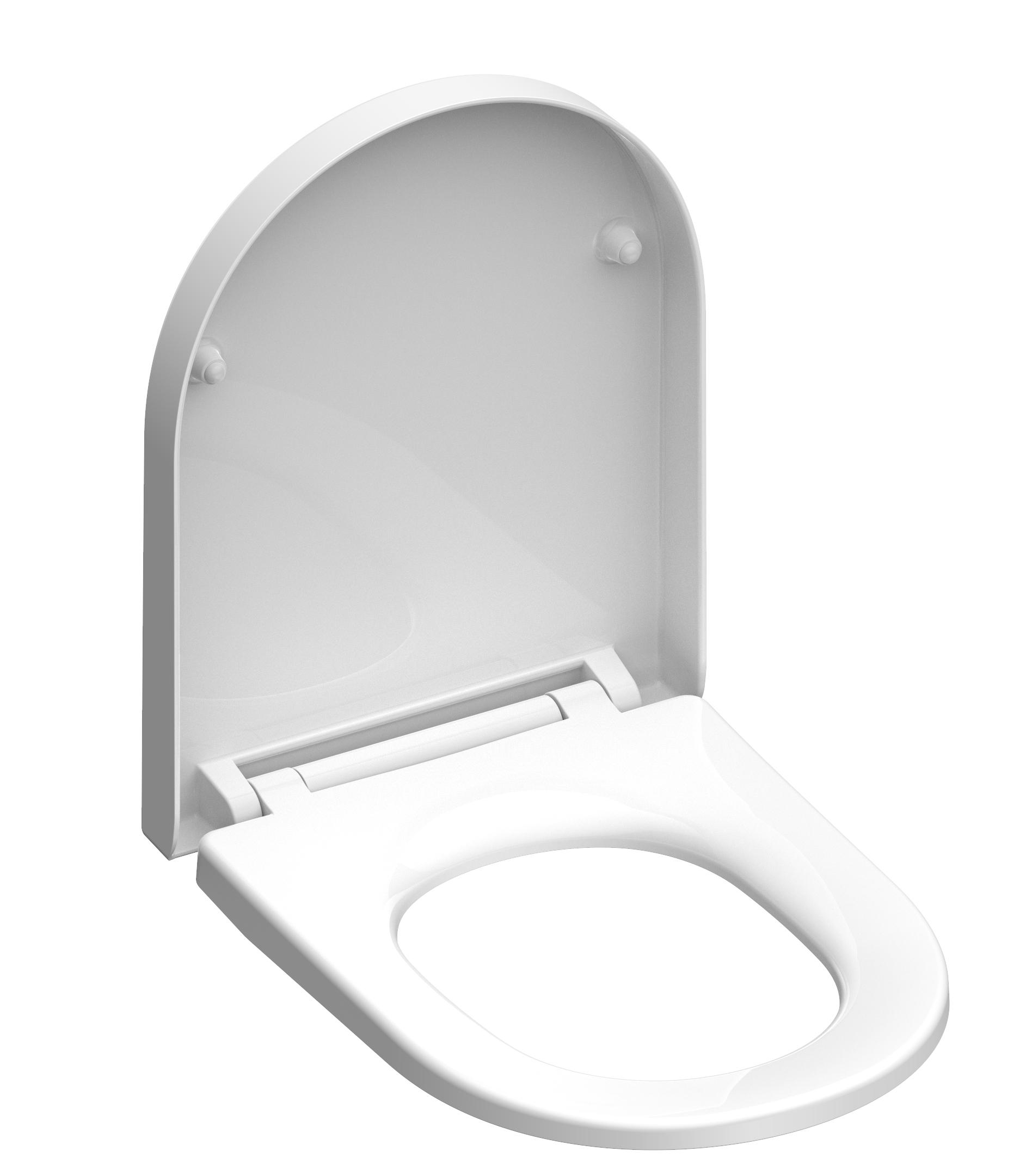 WC SEDÁTKO WHITE - bílá, plast (34,5/2/45,5cm) - Schütte